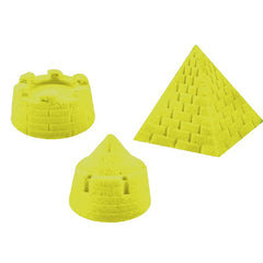 Nisip Kinetic Ecologic maleabil 10 forme incluse culoare Galben 500g