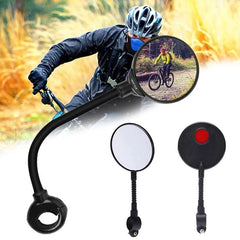 Oglinda bicicleta model universal prindere ghidon diametru 8 cm element reflectorizant
