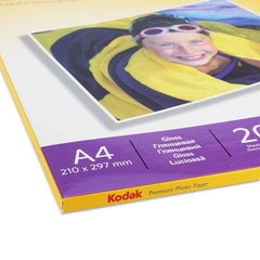 Pachet 5 topuri hartie foto glossy kodak 230 g format a4 100 coli