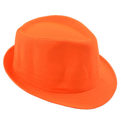 Palarie fluorescenta unisex material texil culoare portocaliu