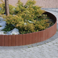 Palisada gradina gardulet decorativ 24x100 cm imbinari ascunse maro