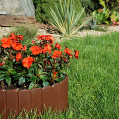 Palisada gradina gardulet decorativ 24x100 cm imbinari ascunse maro