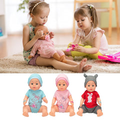 Papusa interactiva 40 cm 6 accesorii 3 ani bebelus cu biberon si olita