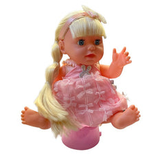 Papusa Interactiva cu 8 Functii 10 Accesorii si Senzor atingere 35 cm