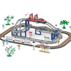 Pista cu Masinuta si Tren de viteza 108 piese Procart