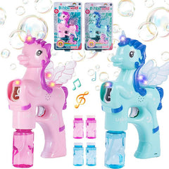 Pistol baloane de sapun unicorn muzica si lumini alimentare cu baterii