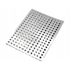 Placa pentru gratar otel inoxidabil 2 parti pliabila 46x30cm argintiu
