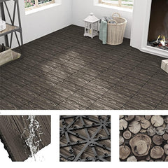 Placa wpc decking exterior 30x30 cm sistem interconectare click grosime 2.2 cm gri1