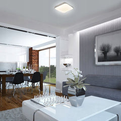 Plafoniera Led 24w aplica lumina neutra 4000k 30-30 cm 1680lm protectie ip44