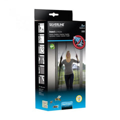 Plasa Anti Insecte pentru Usa 2 parti 75-250cm gri Antracit Silverline