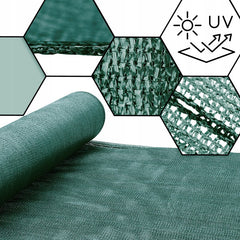 Plasa de umbrire hdpe 2x10 metri grad umbrire 40% 50 gmp verde