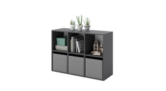 Biblioteca Loni 2x3 gri