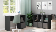 Biblioteca Loni 2x3 gri