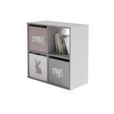 Biblioteca Loni 2x2 alb