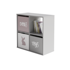 Biblioteca Loni 2x2 alb