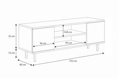 RTV Focus casmir 155 cm picioare negre