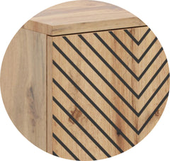 Dulap RTV Focus loft 135 cm - decor in oase - artizanat stejar