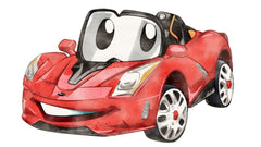 Pat pentru copii Luk 140x70 cu sertar - Masina de curse