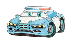 Pat copii Luk 140x70 cu sertar - Politie