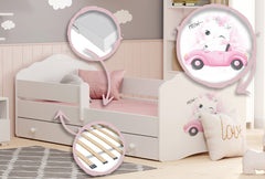 Pat pentru copii Wave 140x70 cu sertar - Cat