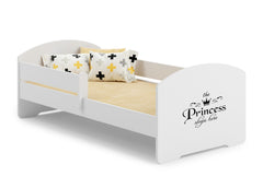 Pat copii LUK 160x80 cu balustrade - Princess