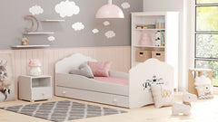 Pat pentru copii Wave 140x70 cu sertar - Princess