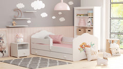 Pat pentru copii Wave 140x70 cu sertar - Sirena