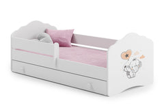 Pat pentru copii Wave 140x70 cu sertar - Elephant