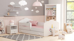 FALA pat de o persoana 160x80 cu sertar - Corn unicorn