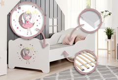 Pat copii ANNA cu saltea 160x80 Printesa adormita