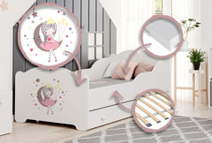 Pat copii ANNA cu sertar 140x70 Printesa adormita