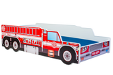 Pat auto copii 140x70 - Masina de pompieri