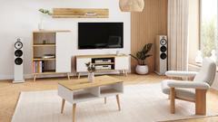 RTV Focus 155 cm stejar alb artizan