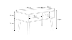 Masuta de cafea Sandi Oak artizan