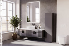 Biblioteca solida LONI 160x40 cm - culoare Alb