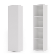 Biblioteca solida LONI 160x40 cm - culoare Alb