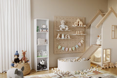 Biblioteca solida LONI 160x40 cm - culoare Alb