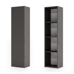 Biblioteca solida LONI 160x40 cm - culoare Gri
