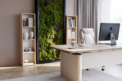 Biblioteca solida LONI 160x40 cm - culoare Stejar Artisan