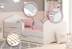 Pat de o persoana Fala 160x80 cu sertar