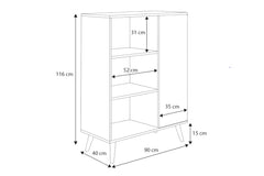 Biblioteca Fondi - picioare din lemn