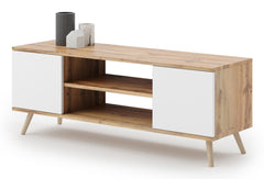 RTV Focus 155 cm stejar craft auriu/albastru