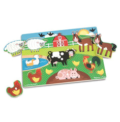 Puzzle din lemn Ferma Animalelor