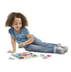 Puzzle din lemn Imbraca Printese