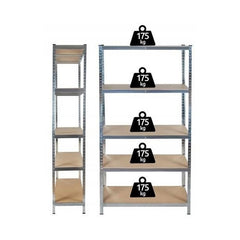 Raft metalic cu 5 polite capacitate 175kgpolita total 875 kg cadru otel 180-90-40 cm