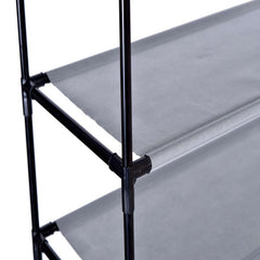 Raft organizator incaltaminte 50 perechi 10 nivele cadru metalic 100-28-175 cm