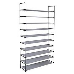 Raft organizator incaltaminte 50 perechi 10 nivele cadru metalic 100-28-175 cm
