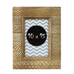 Rama foto Agnes 10x15 din Lemn Texturat culoare maro