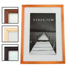 Rama foto Alvin din lemn, 21x29,7 cm Procart culoare crem