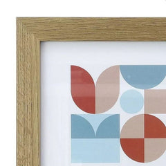 Rama foto enid 10x15 cm design clasic suport fixare birou lemn natur